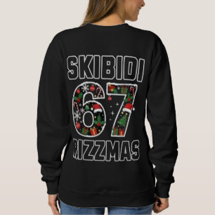 Skibidi Six Seven Rizzmas Funny Christmas 2025 Mem Sweatshirt
