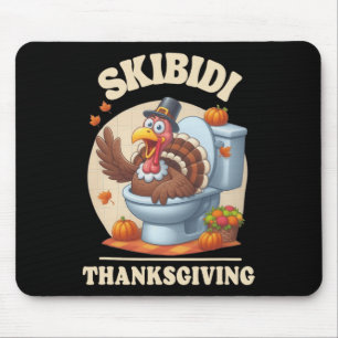 Skibidi Thanksgiving Funny Meme Skibidi Toilet Tur Mouse Mat