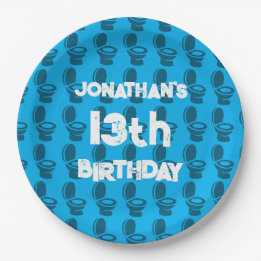 Skibidi Toilet Birthday Party Paper Plate