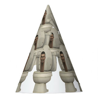 Skibidi toilet party hat