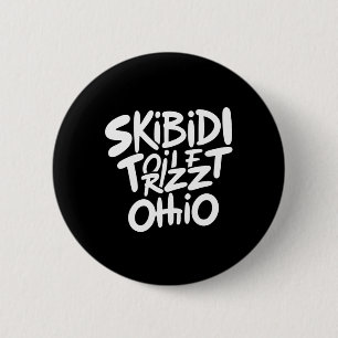 Skibidi Toilet Rizz Ohio Funny Meme Retro Vintage 6 Cm Round Badge
