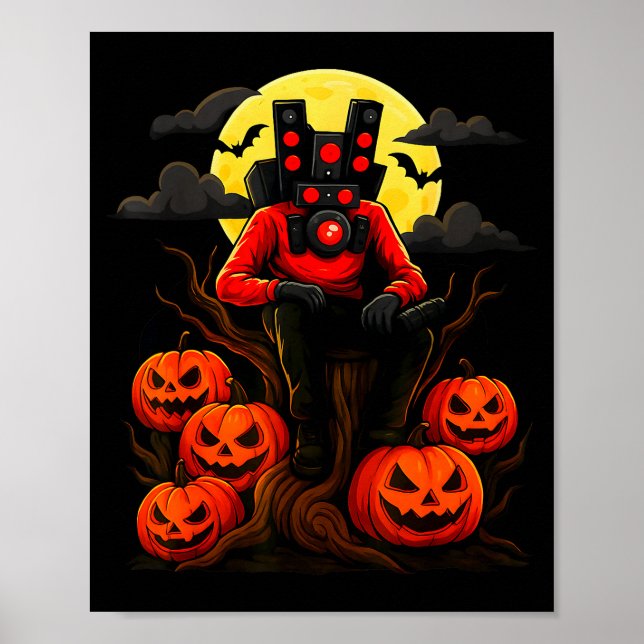 Skibidi Toilet Sigmas Don't Do Costumes Funny Hall Poster (Front)