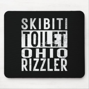 Skibiti Toilet Ohio Rizzler Gen Alpha Slang Influe Mouse Mat