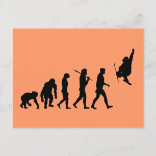 Skiboarding Evolution of skiboards trick ski Gift Postcard