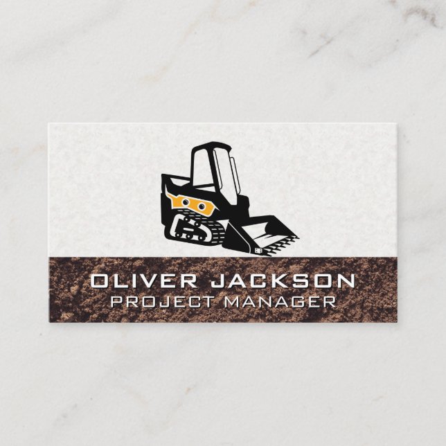 Skid Steer Construction Business Card (Front)