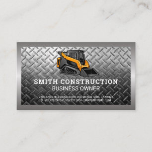 Skid Steer   Construction   Steel Business Card