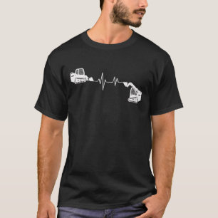 Skid Steer Heartbeat  T-Shirt