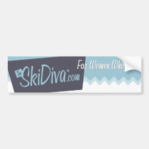 SkiDiva Bumper Sticker
