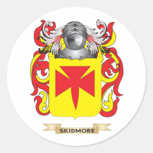 Skidmore Coat of Arms (Family Crest) Classic Round Sticker