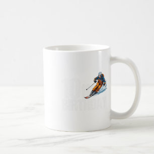 Skier 10th Birthday Ski Boy Girl 10th Birthday Ski Coffee Mug