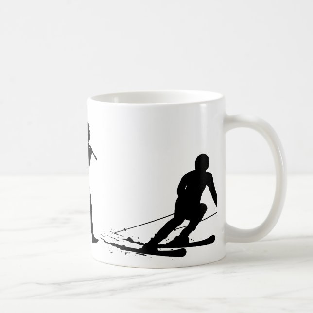 Skier Coffee Mug (Right)