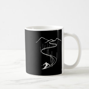 Skier Downhill Ski Racing Skiing Slalom Ski Lift Coffee Mug
