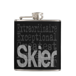 Skier Extraordinaire Hip Flask