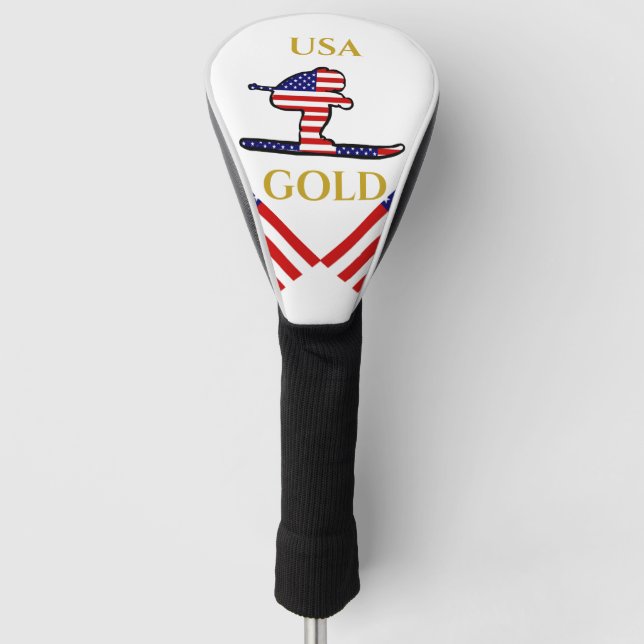 SKIER GOLF HEAD COVER (Front)