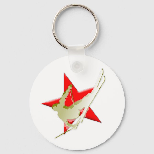 skier key ring (Front)