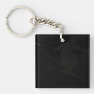 Skier Key Ring