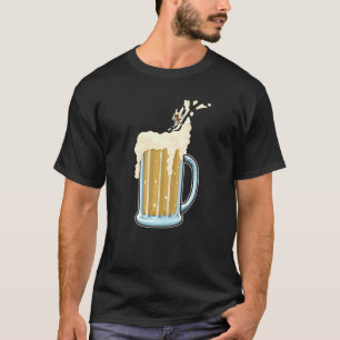 Skier On Beer Head Apres Ski Winter Sports Beer Fr T-Shirt