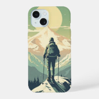Skier On Top Of The Mountain