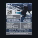 Skier Portrait, Ski/Snowboarding Lessons/Classes Flyer<br><div class="desc">Skier Portrait,  Ski/Snowboarding Lessons/Classes Advertising Flyers By The Business Card Store.</div>