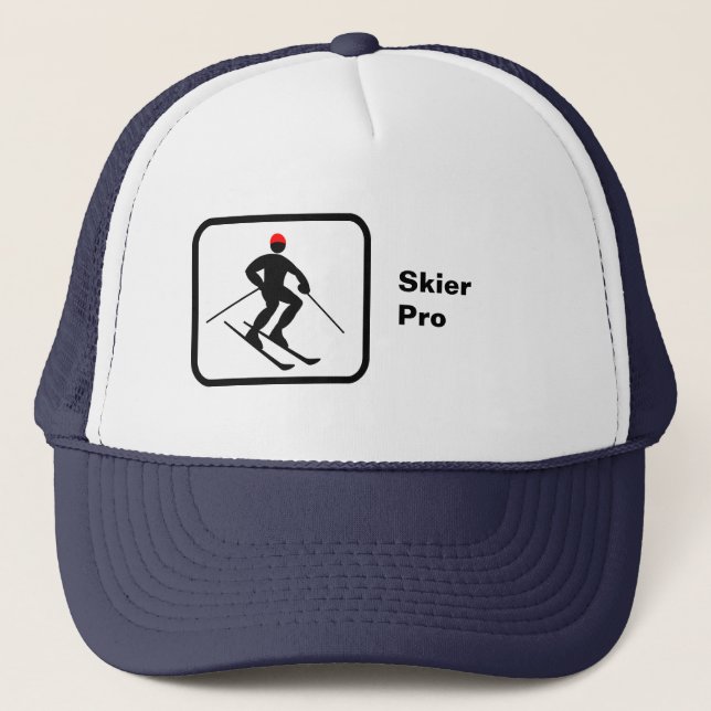 Skier Pro Trucker Hat (Front)