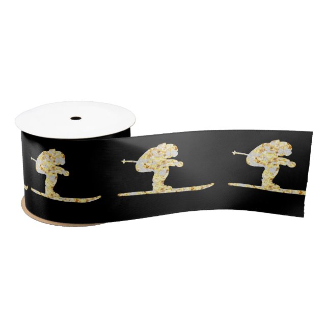 Skier Satin Ribbon (Spool)