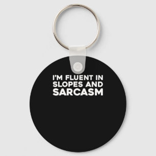 Skier Ski - Winter Sports Skiing 1 Key Ring