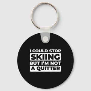 Skier Ski - Winter Sports Skiing Key Ring
