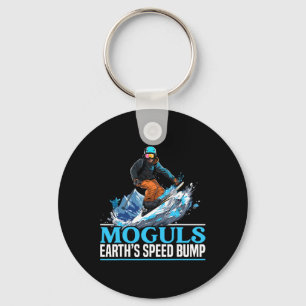 Skier Skier Ski Season Winter Sport Snow Mogul Ski Key Ring