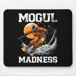 Skier Skier Ski Season Winter Sport Snow Mogul Ski Mouse Mat