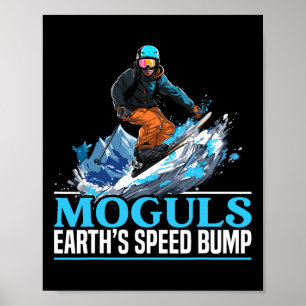 Skier Skier Ski Season Winter Sport Snow Mogul Ski Poster