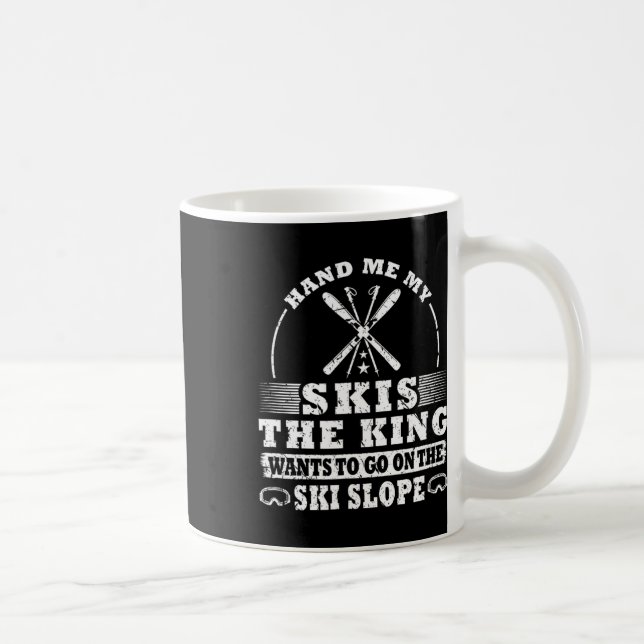 Skier Skiing  Coffee Mug (Right)