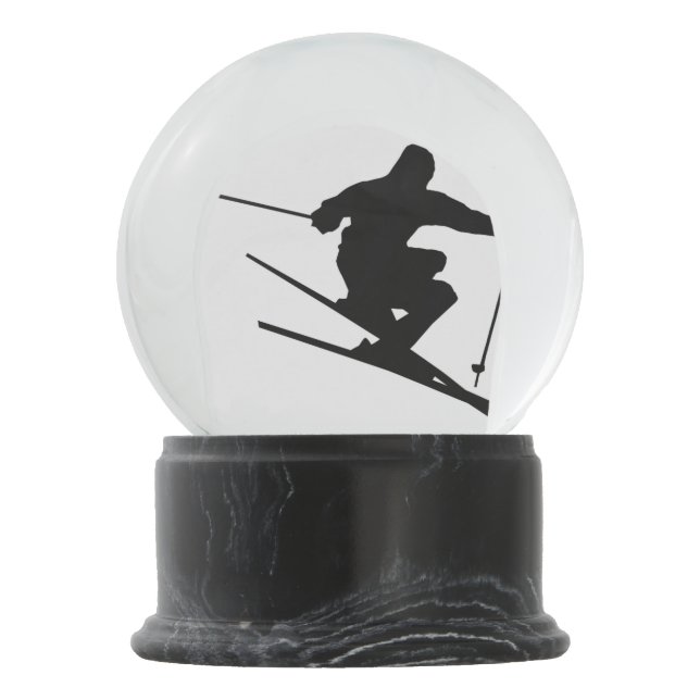 Skier Snow Globe (Back)