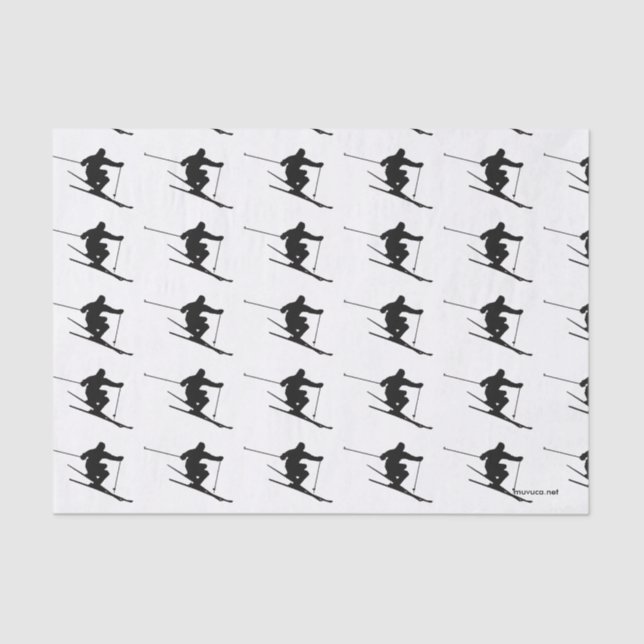 Skier Tissue Paper (Front)