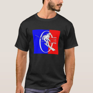 Skier Winter Sports Ski Racing Snow Lifestyle Skii T-Shirt