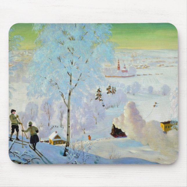 Skiers 1919 mouse mat (Front)