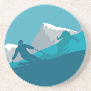 Skiers Alpine Skiing Downhill Races  Coaster