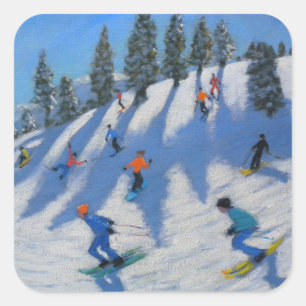 Skiers Lofer 2010 Square Sticker