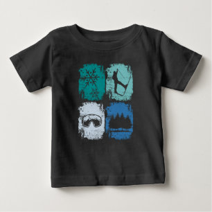 Skiers Skiing Winter Sports Baby T-Shirt