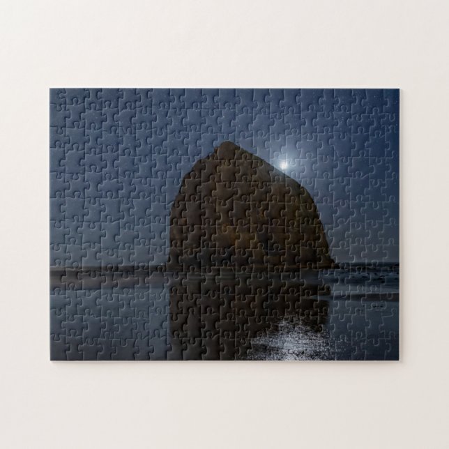 Skies Above Haystack Rock | Cannon Beach, Oregon Jigsaw Puzzle (Horizontal)
