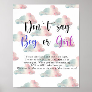 Skies  - Don't say boy or girl Poster