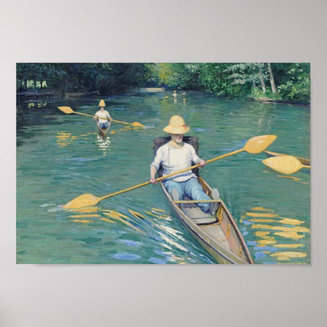 Skiffs - Gustave Caillebotte Poster (Front)