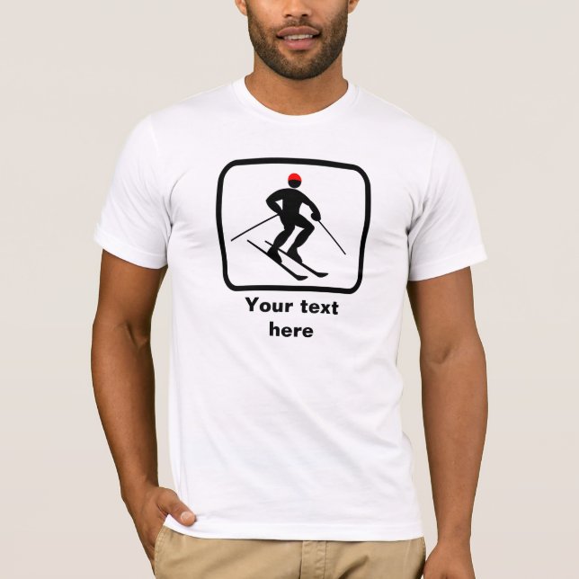 Skiier Logo -- Customisable T-Shirt (Front)