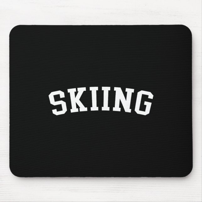 Skiing _5  mouse mat (Front)