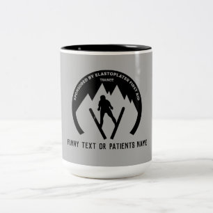 Skiing Accident Get Well Soon Large Coffee Mug