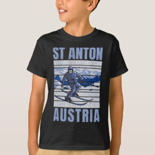 Skiing And Apres Ski - Winter Sports St Anton T-Shirt