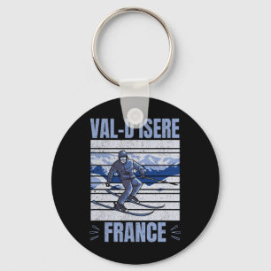 Skiing And Apres Ski - Winter Sports Val-d'isere Key Ring