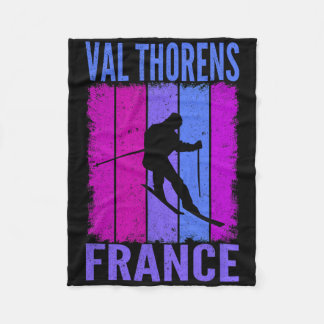Skiing And Apres Ski - Winter Sports Val Thorens  Fleece Blanket