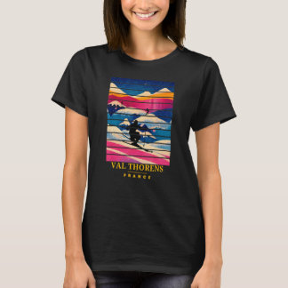 Skiing and Apres Ski Winter Sports Val Thorens Fra T-Shirt