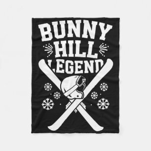 Skiing And Snowboarding Beginner Winter Sports Ent Fleece Blanket