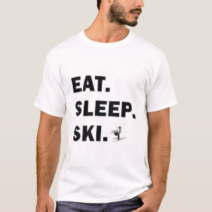 Skiing and Snowboarding - Eat Sleep Ski T-Shirt
